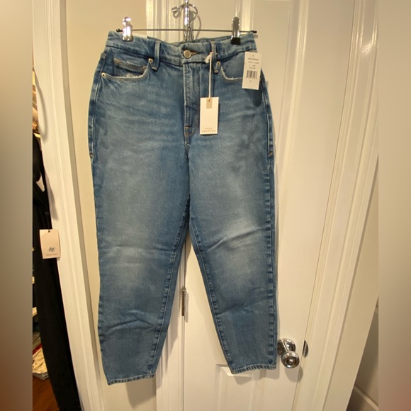 NWT Good American “Good Mom” jeans 25/0 Blue 586 - Picture 2 of 6